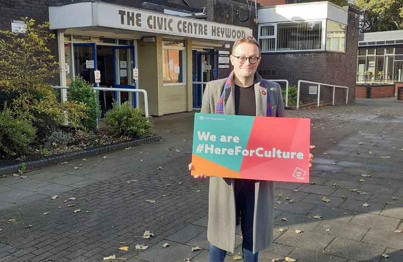 Chris Clarkson MP for Heywood and Middleton at Heywood Civic Centre