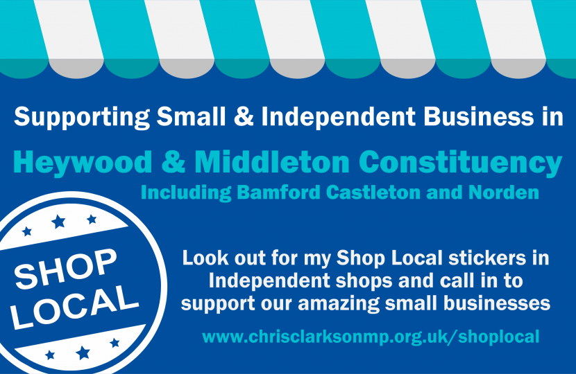 Chris Clarkson MP - Shop Local Campaign