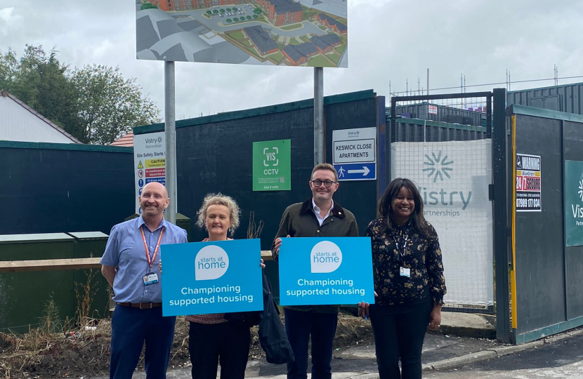 Chris Clarkson MP with Riverside Housing Reps