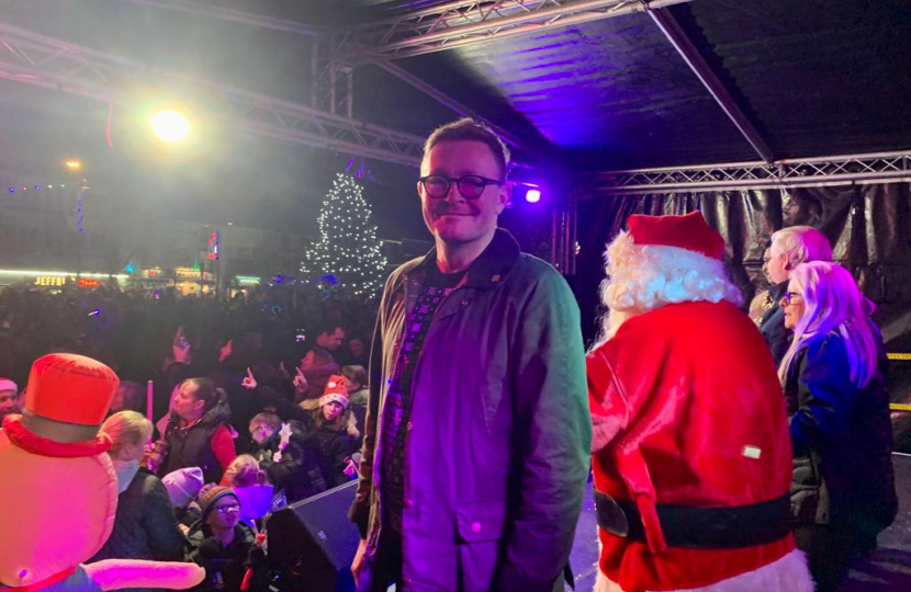 Chris Clarkson MP at Christmas Lights Switch-on