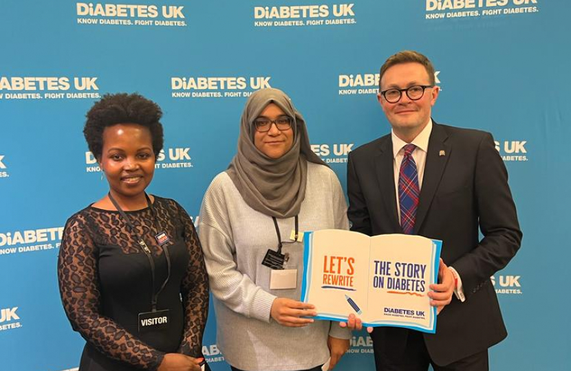 Chris Clarkson MP and Diabetes UK Reps