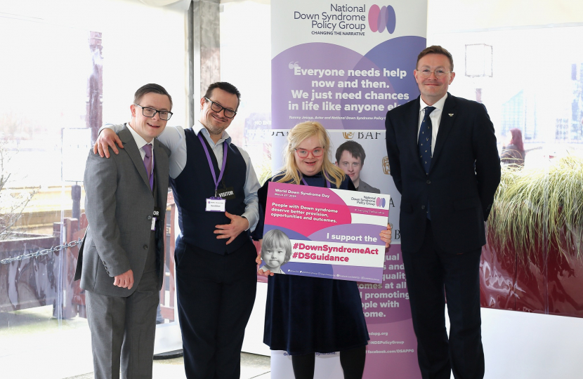 Chris Clarkson MP at National Down Syndrome Policy Group Event