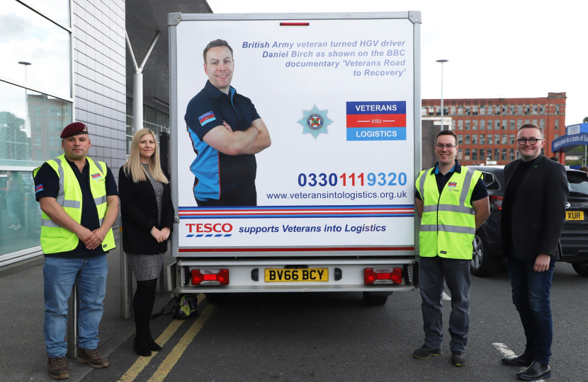 Chris and Veterans Into Logistics Team