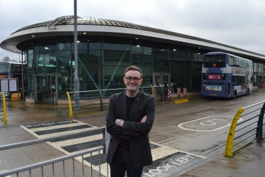 Chris Clarkson MP at Middleton Bus Station