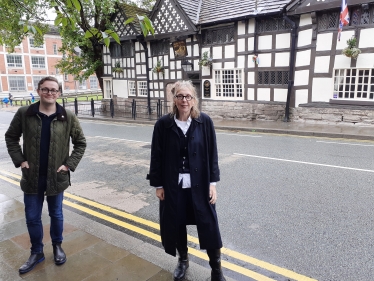 Chris Clarkson MP for Heywood and Middleton with Laura Evans, Conservative Candidate for Greater Manchester Mayor