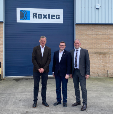 Chris Clarkson MP with Roxtec Team