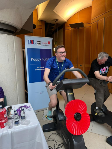 Chris Clarkson MP Cycles for Poppy Appeal