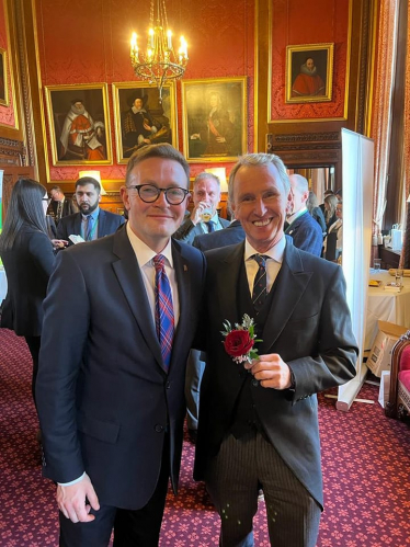 Chris Clarkson MP and Deputy Speaker Nigel Evans